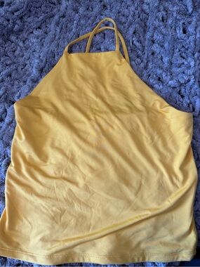 Express Women's Yellow Compression Body Contour Top